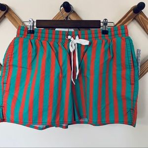 Urban Outfitters Green and Red Large PJ Shorts